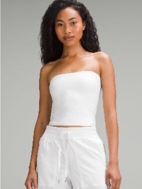 Lululemon Wundermost Ultra-Soft Nulu Tube Top | White | Size XL
